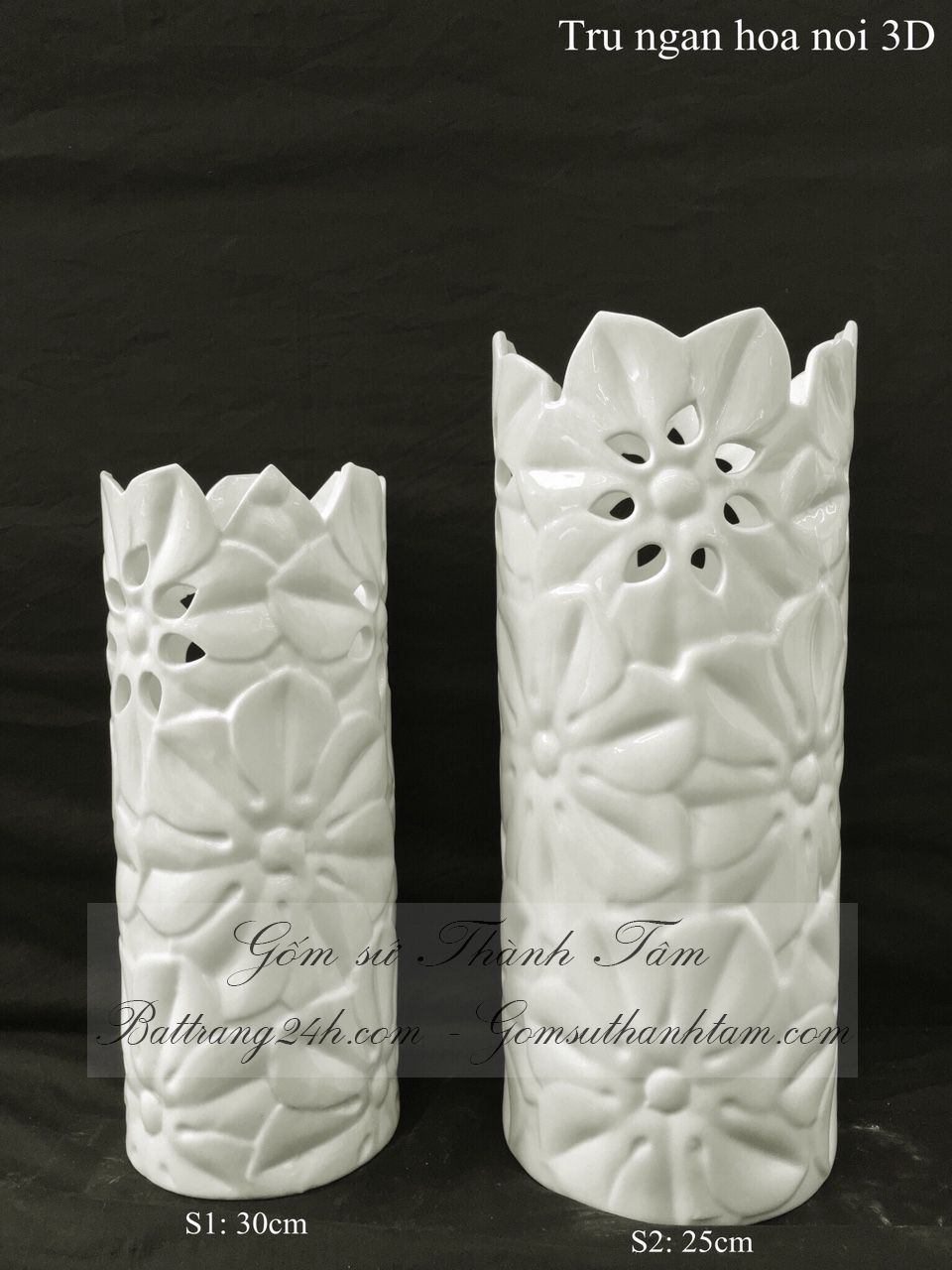 Bán bình hoa trang trí màu men trắng nhỏ để bàn phòng khách bàn làm việc bằng gốm sứ nghệ thuật