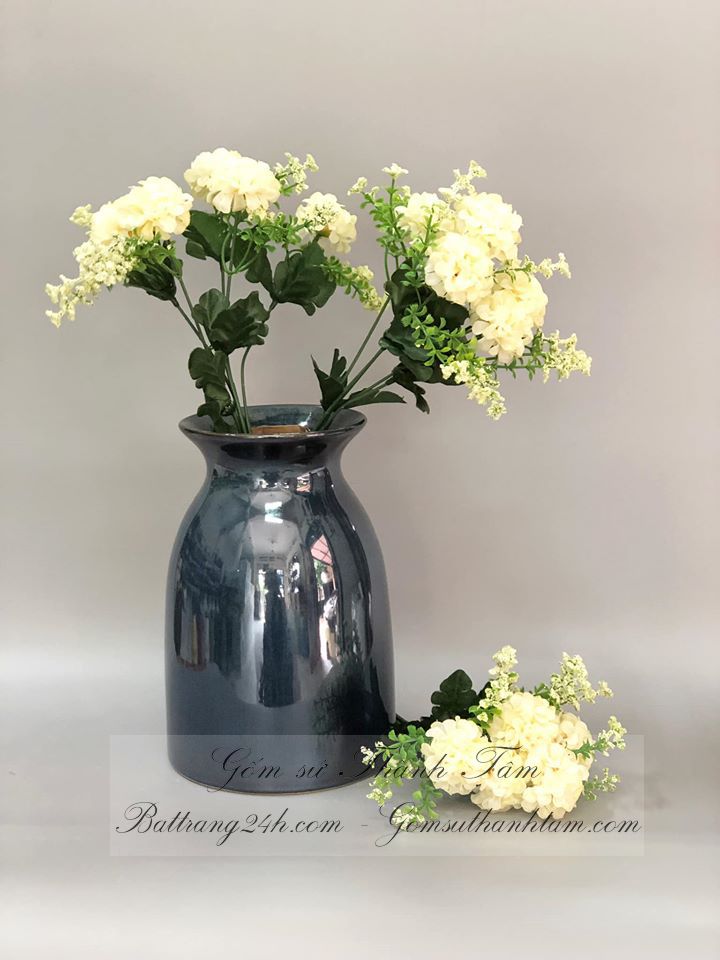 Bình hoa màu men xanh ngọc chất lượng nhất, bình hoa trang trí giá rẻ