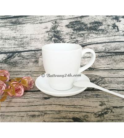 Tách trà sứ in logo Bát Tràng giá rẻ