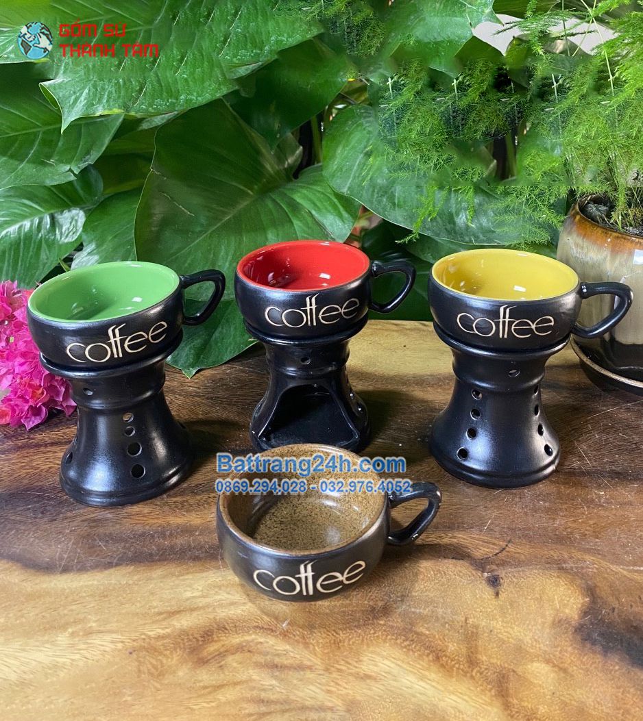 Cốc lọc trà hoa văn khắc trúc nhiều màu sắc gốm sứ Bát Tràng giá tốt nhất thị trường