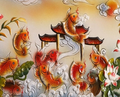 Hình ảnh cá chép hoa sen trên đồ gốm sứ mang ý nghĩa gì?