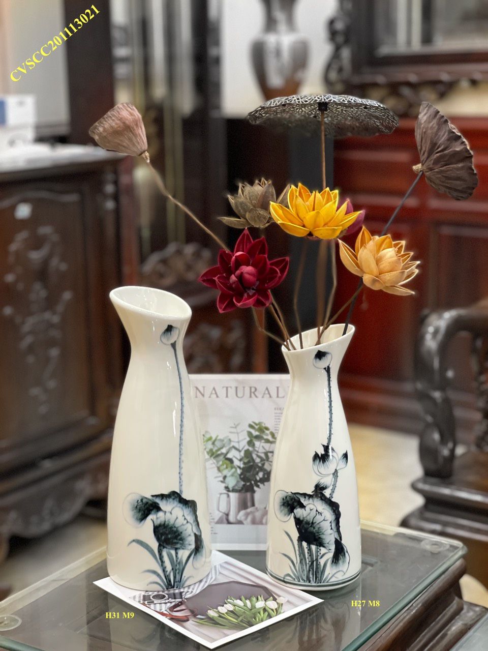 Nơi mua lọ hoa gốm sứ bát tràng vẽ hoa văn cao cấp gốm sứ bát tràng nên tham khảo
