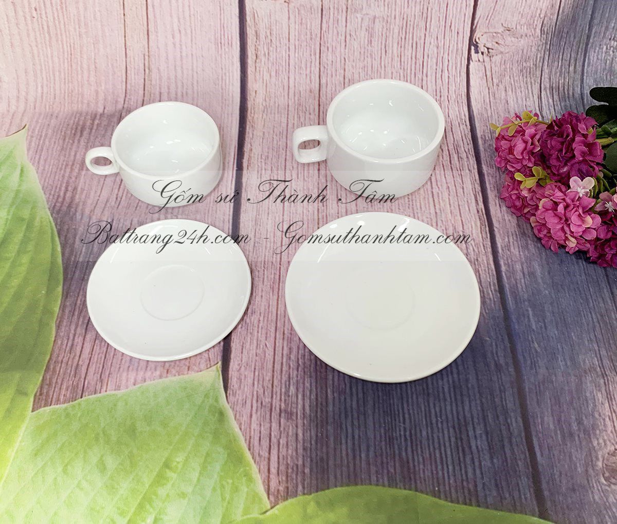 Bán bộ cốc tách gốm sứ uống để café capuchino dung tích 200ml, 250ml đẹp mắt giá rẻ nhất