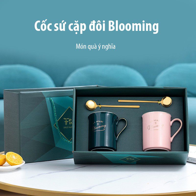 Cốc sứ quà tặng cho cặp đôi