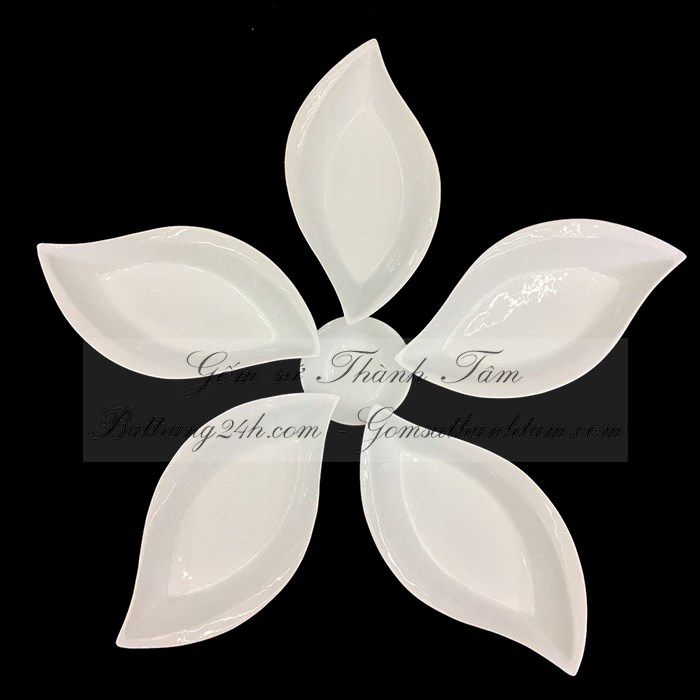 Cung cấp bộ khay đĩa sứ trắng đẹp cao cấp, khay đĩa sứ giá rẻ trang trí décor nhà hàng quán ăn cao cấp