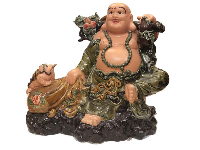 Tượng Phật Di Lặc gốm sứ