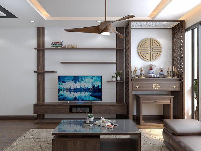 Một số mẫu phòng thờ nổi bật giúp bạn dễ đưa ra sự lựa chọn hơn khi thiết kế phòng khách nhà ống có bàn thờ Một số mẫu phòng thờ nổi bật giúp bạn dễ đưa ra sự lựa chọn hơn khi thiết kế phòng khách nhà ống có bàn thờ