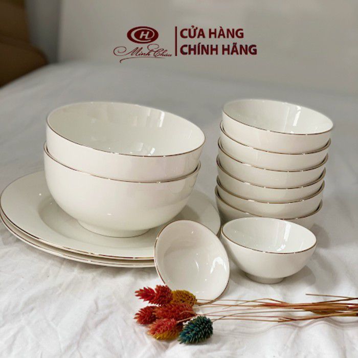 Bộ bát ăn cung cấp bởi gốm sứ Minh Châu Bộ bát ăn cung cấp bởi gốm sứ Minh Châu