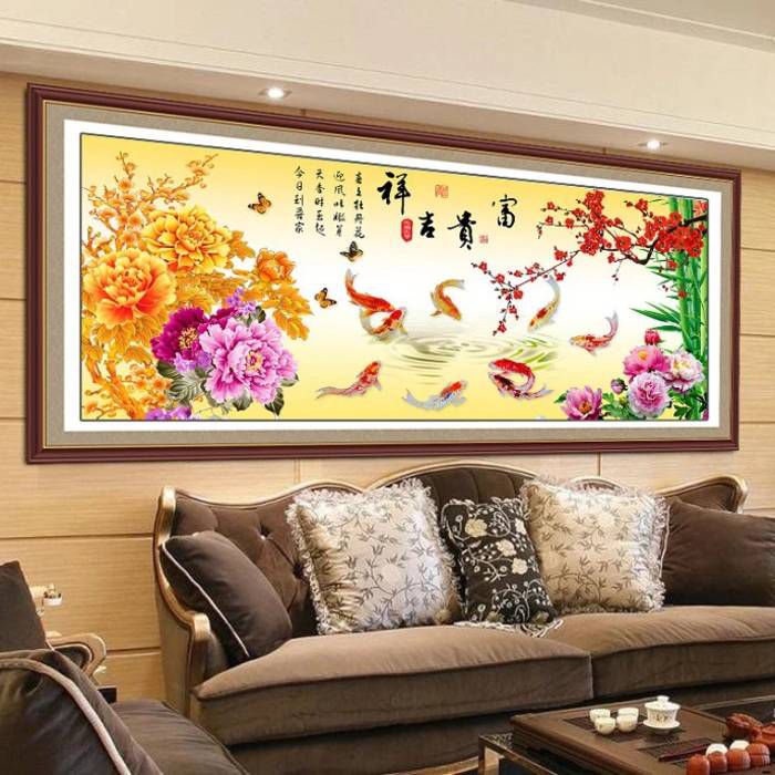 Tranh cửu ngư quần hội treo ở đâu? Tranh cửu ngư quần hội treo ở đâu?