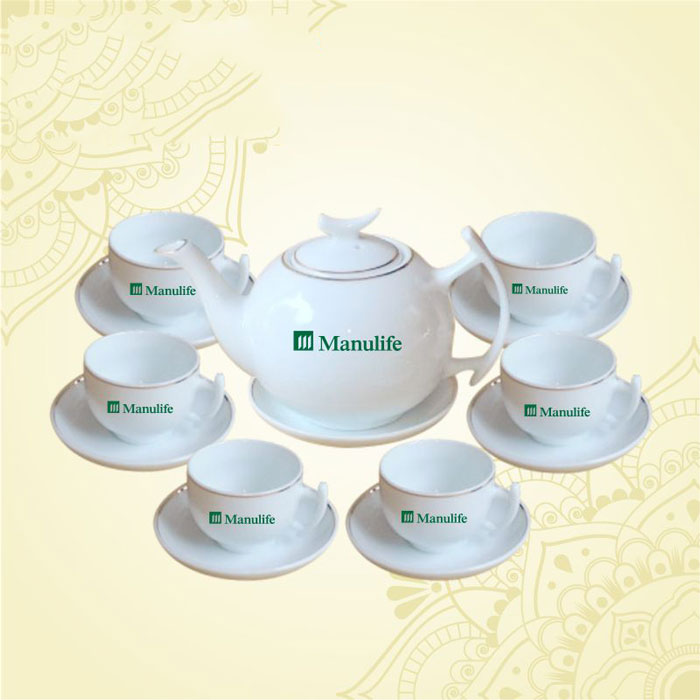In logo cho ấm trà tạo nét riêng biệt đối với người tặng 