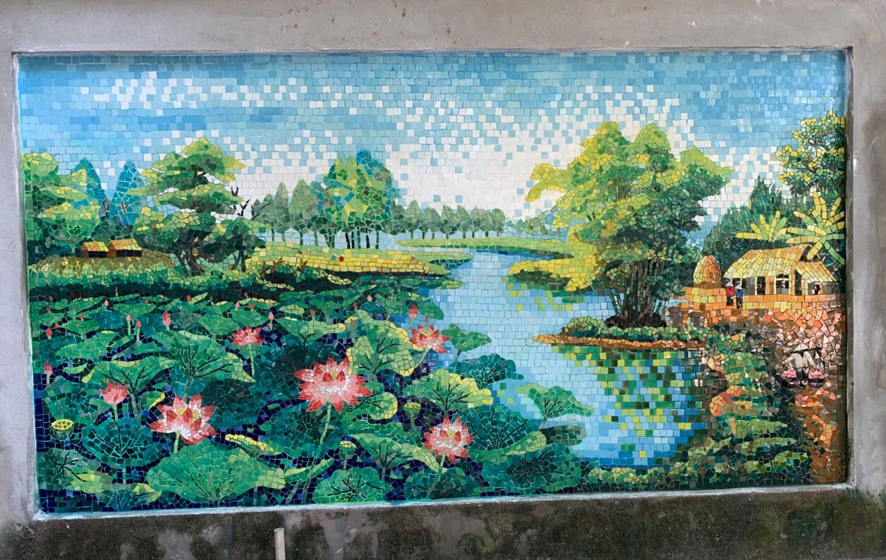 Tranh gốm Mosaic Bát Tràng đẹp mắt, chất lượng tốt