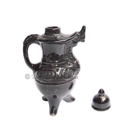 Bình đựng rượu gốm sứ cao cấp màu đen 