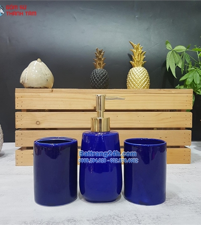Bình xịt phòng tắm gốm sứ Bát Tràng in logo đẹp mắt, giá rẻ