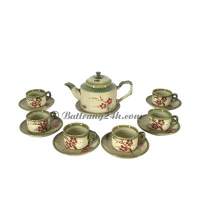 Bộ ấm chén men xanh ngọc