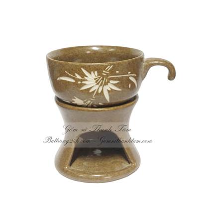 Đèn xông tinh dầu nến 06