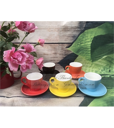 Mua bộ cốc sứ tách sứ pha cafe đặc Esspresso 80 ML cao cấp