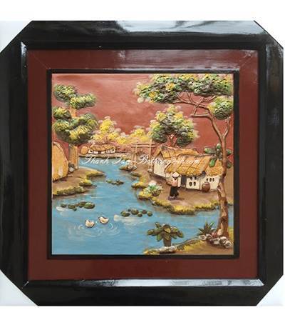 Mua tranh gốm đắp nổi