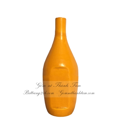 Nơi sản xuất chai rượu bằng gốm màu cam đẹp mắt, cao cấp