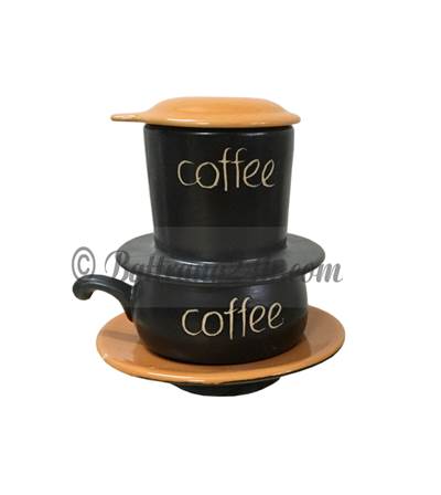 Phin cafe sứ cao cấp có chữ Coffee chuẩn hàng xuất khẩu